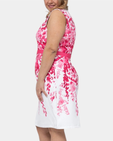 Robe droite mi-longue imprimé